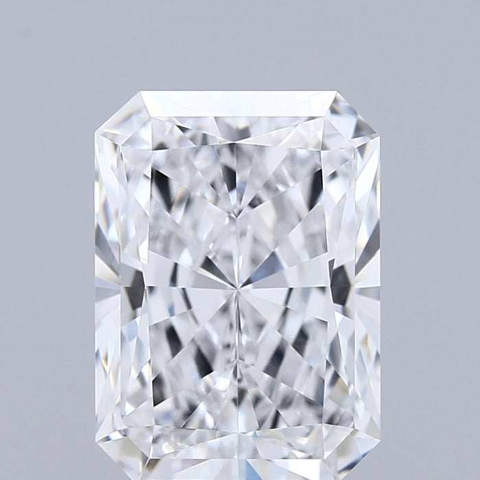 3.11 Carat Radiant Lab Grown Diamond, Excellent Polish, D Color, VVS1 Clarity