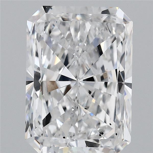3.50 Carat Radiant Lab Grown Diamond, Excellent Polish, D Color, SI1 Clarity
