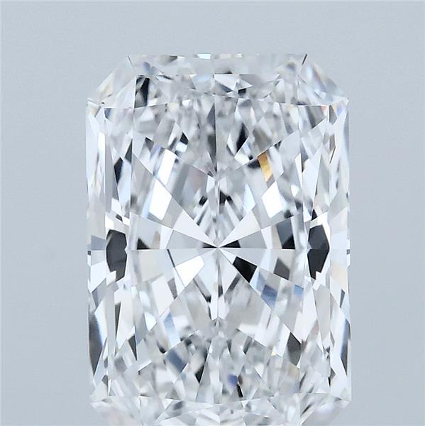3.50 Carat Radiant Lab Grown Diamond, Excellent Polish, D Color, VS1 Clarity