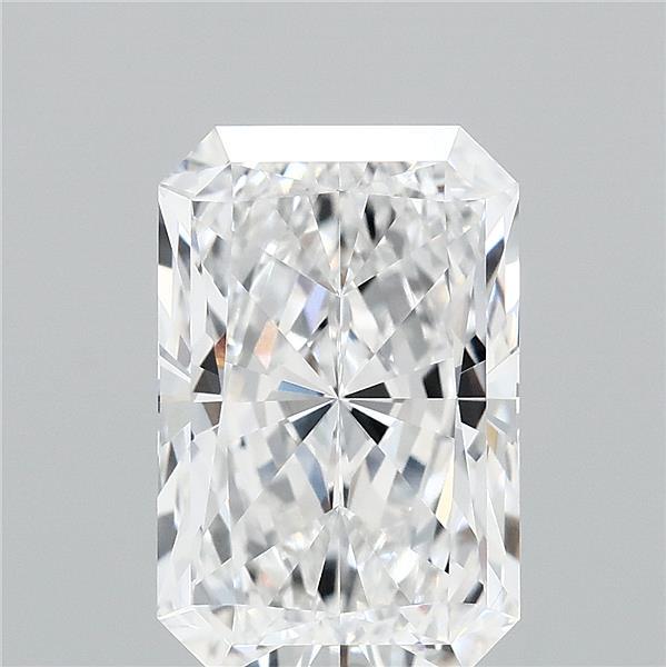 3.53 Carat Radiant Lab Grown Diamond, Excellent Polish, D Color, VVS1 Clarity