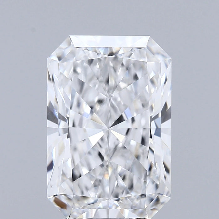 3.54 Carat Radiant Lab Grown Diamond, Excellent Polish, E Color, IF Clarity