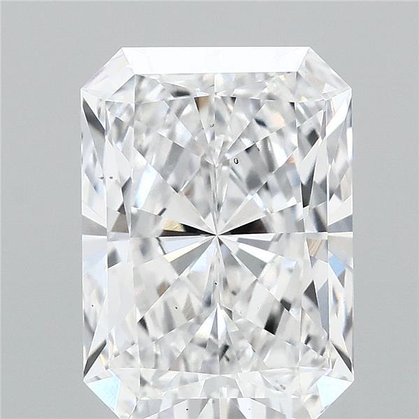 3.56 Carat Radiant Lab Grown Diamond, Excellent Polish, D Color, VS2 Clarity
