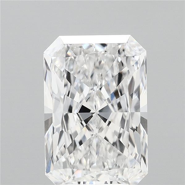 3.59 Carat Radiant Lab Grown Diamond, Excellent Polish, E Color, IF Clarity