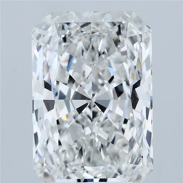 3.59 Carat Radiant Lab Grown Diamond, Excellent Polish, F Color, VVS2 Clarity