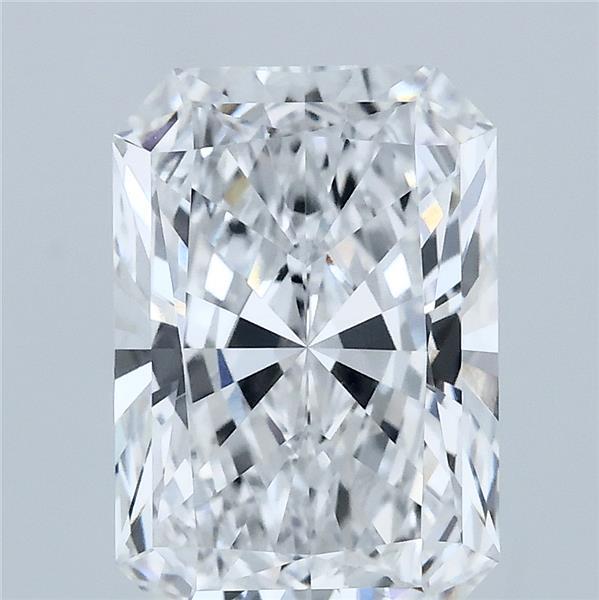 3.60 Carat Radiant Lab Grown Diamond, Excellent Polish, D Color, VVS2 Clarity
