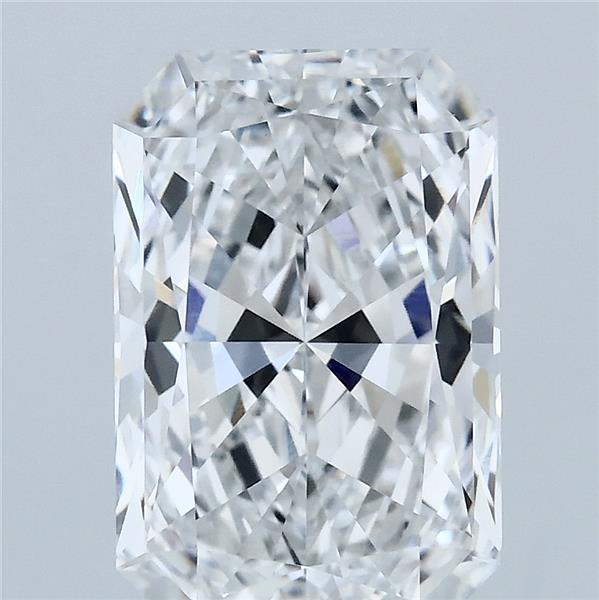 3.87 Carat Radiant Lab Grown Diamond, Excellent Polish, E Color, VVS2 Clarity