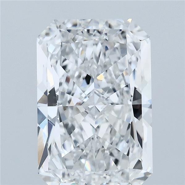 3.90 Carat Radiant Lab Grown Diamond, Excellent Polish, E Color, VVS2 Clarity
