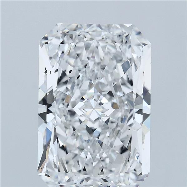 4.00 Carat Radiant Lab Grown Diamond, Excellent Polish, D Color, SI1 Clarity