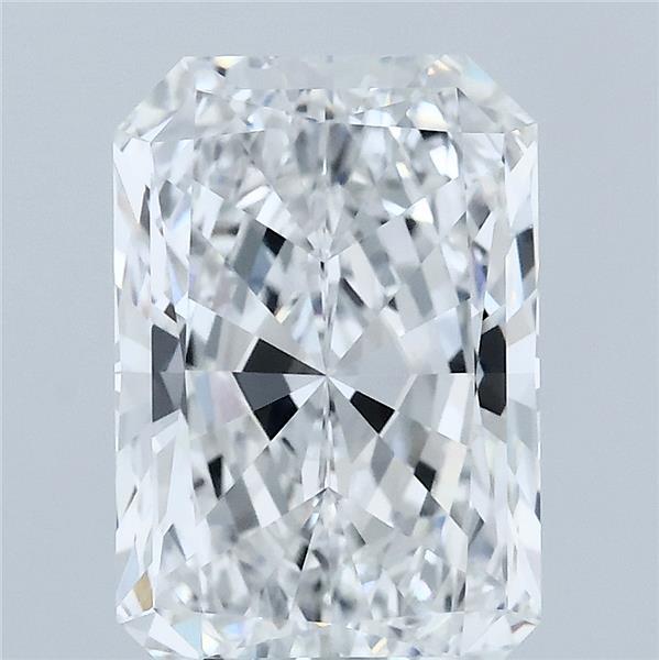4.00 Carat Radiant Lab Grown Diamond, Excellent Polish, E Color, VVS2 Clarity