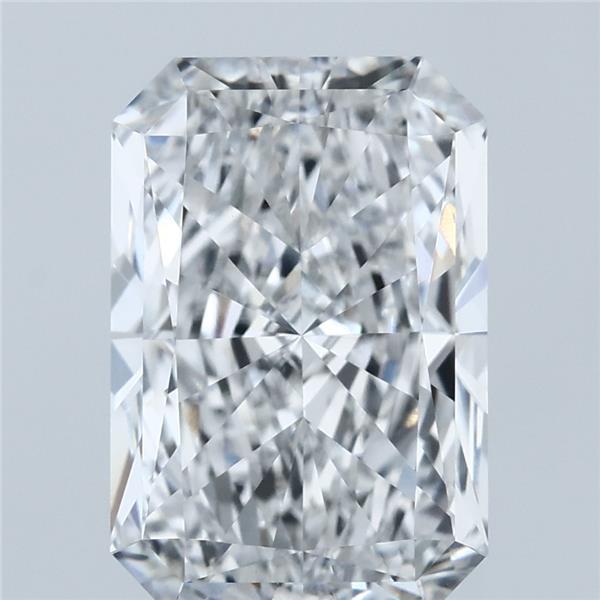 4.01 Carat Radiant Lab Grown Diamond, Excellent Polish, E Color, VVS1 Clarity