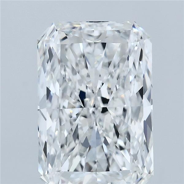 4.01 Carat Radiant Lab Grown Diamond, Excellent Polish, E Color, VVS2 Clarity