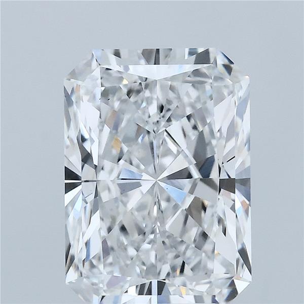 4.02 Carat Radiant Lab Grown Diamond, Excellent Polish, D Color, VS1 Clarity