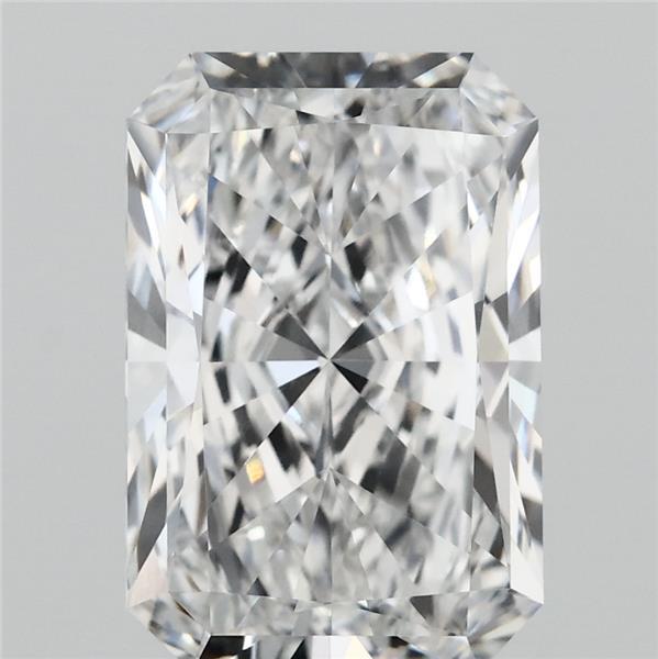 4.02 Carat Radiant Lab Grown Diamond, Excellent Polish, E Color, VVS1 Clarity