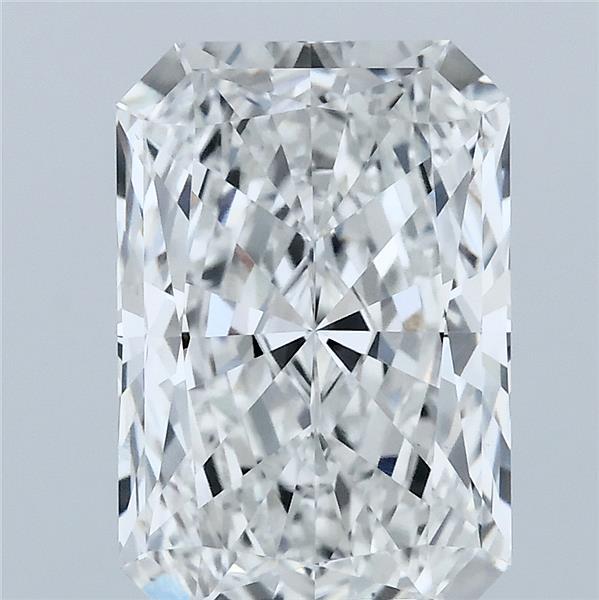 4.02 Carat Radiant Lab Grown Diamond, Excellent Polish, E Color, VVS2 Clarity