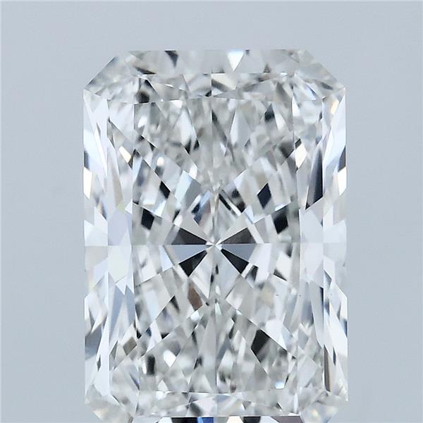 4.02 Carat Radiant Lab Grown Diamond, Excellent Polish, F Color, VS1 Clarity