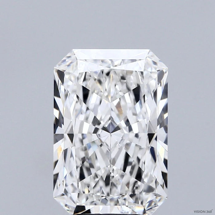 4.03 Carat Radiant Lab Grown Diamond, Excellent Polish, F Color, VVS1 Clarity