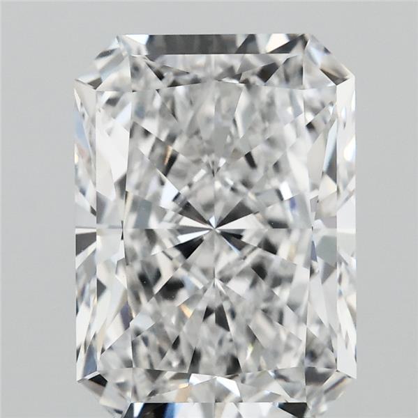 4.04 Carat Radiant Lab Grown Diamond, Excellent Polish, E Color, VVS1 Clarity