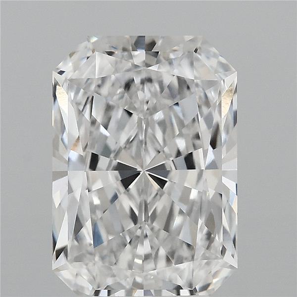 4.05 Carat Radiant Lab Grown Diamond, Excellent Polish, E Color, VVS1 Clarity
