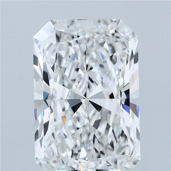 4.06 Carat Radiant Lab Grown Diamond, Excellent Polish, E Color, VVS1 Clarity