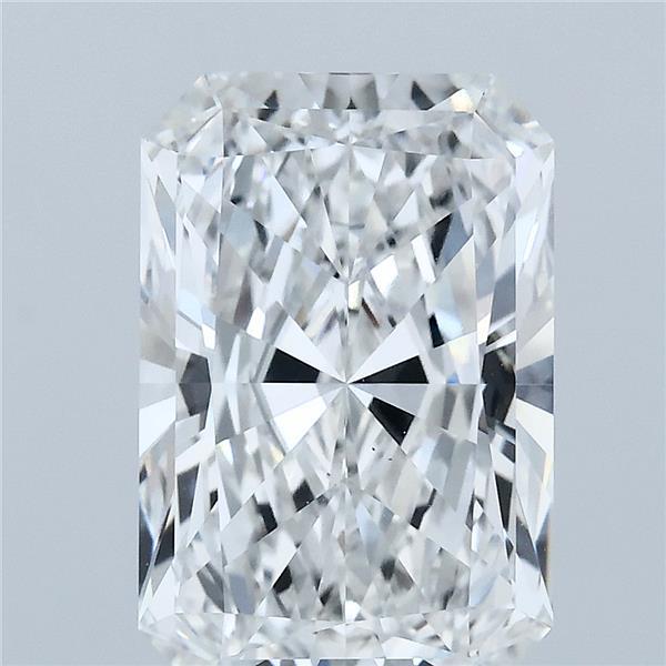 4.07 Carat Radiant Lab Grown Diamond, Excellent Polish, E Color, VS1 Clarity