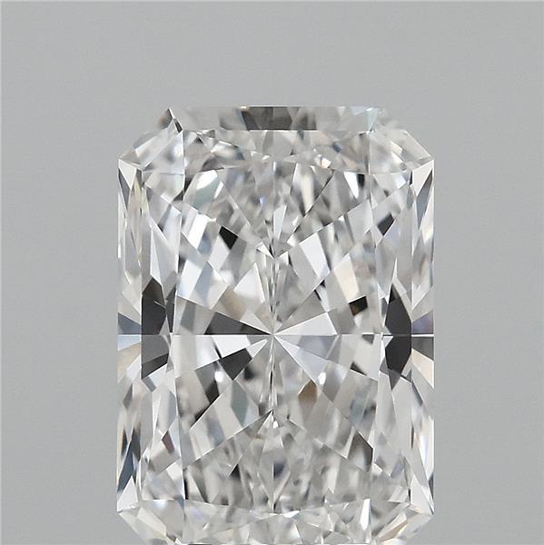 4.08 Carat Radiant Lab Grown Diamond, Excellent Polish, E Color, VVS1 Clarity