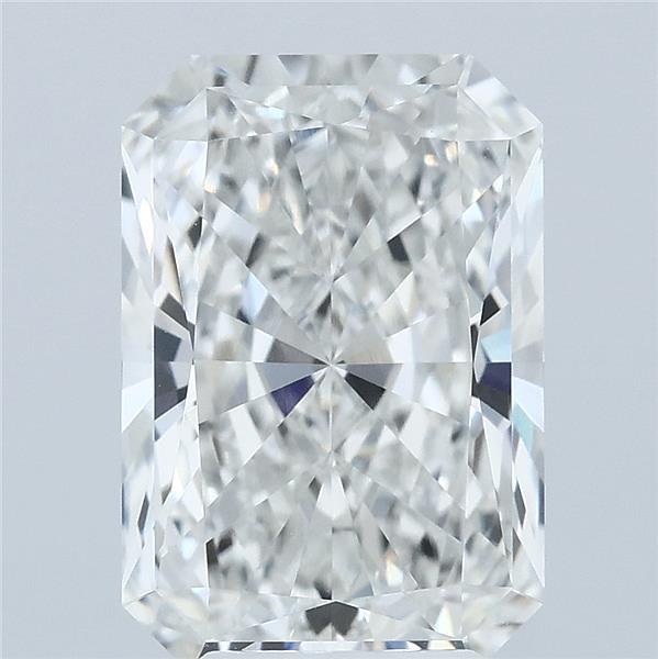 4.09 Carat Radiant Lab Grown Diamond, Excellent Polish, F Color, VVS1 Clarity