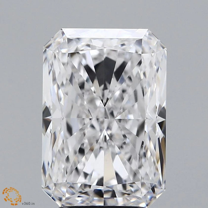 4.20 Carat Radiant Lab Grown Diamond, Excellent Polish, E Color, VS1 Clarity