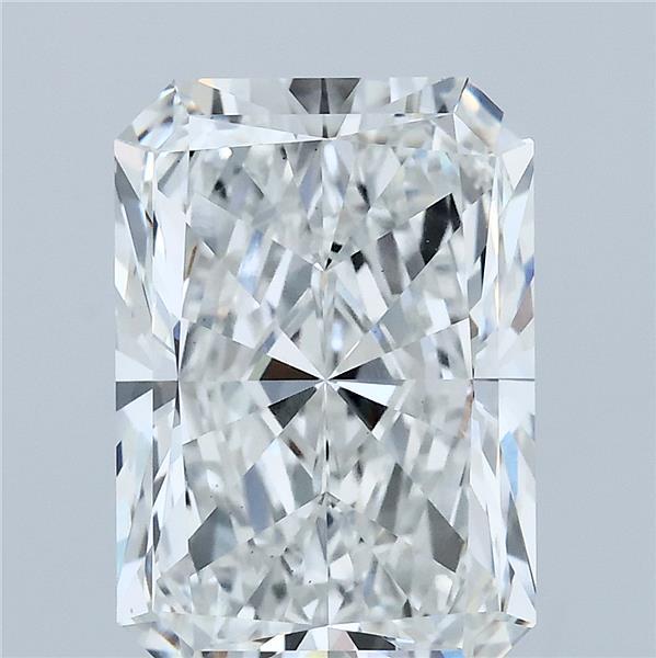 5.01 Carat Radiant Lab Grown Diamond, Excellent Polish, F Color, VS1 Clarity