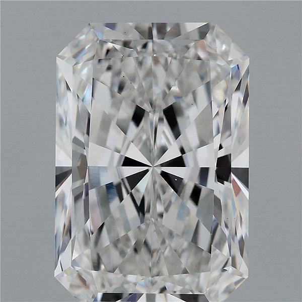 5.06 Carat Radiant Lab Grown Diamond, Excellent Polish, F Color, VS1 Clarity