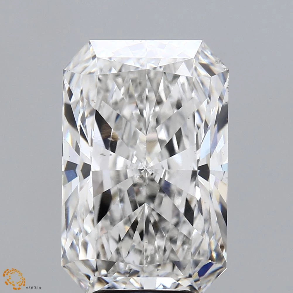 6.02 Carat Radiant Lab Grown Diamond, Excellent Polish, G Color, VS1 Clarity