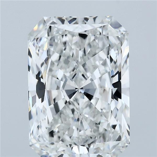 6.10 Carat Radiant Lab Grown Diamond, Excellent Polish, F Color, VS1 Clarity