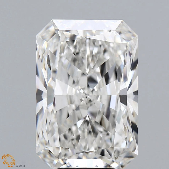 6.11 Carat Radiant Lab Grown Diamond, Excellent Polish, G Color, VS1 Clarity