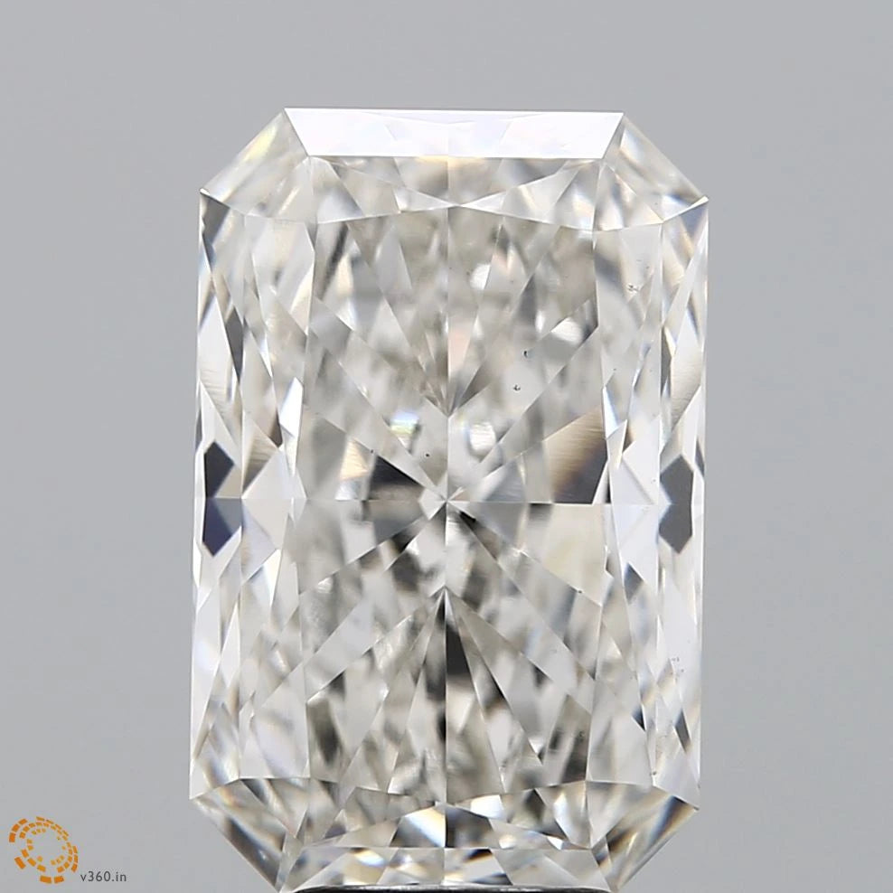 6.12 Carat Radiant Lab Grown Diamond, Excellent Polish, H Color, VS1 Clarity