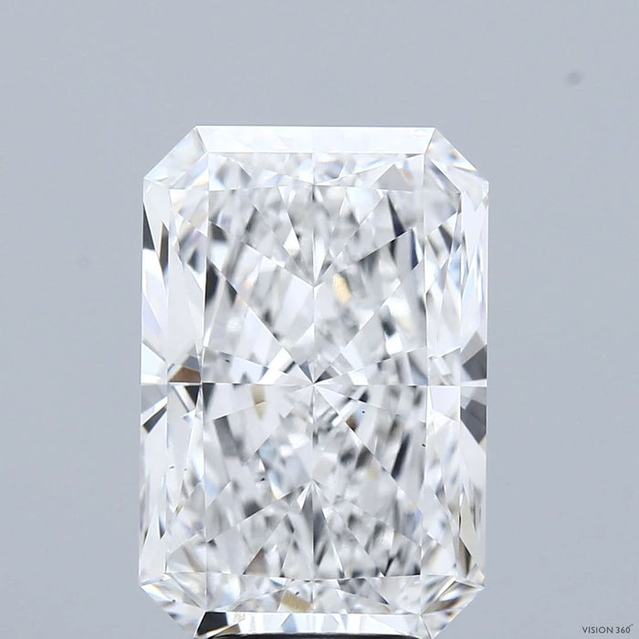 6.60 Carat Radiant Lab Grown Diamond, Excellent Polish, E Color, VS1 Clarity