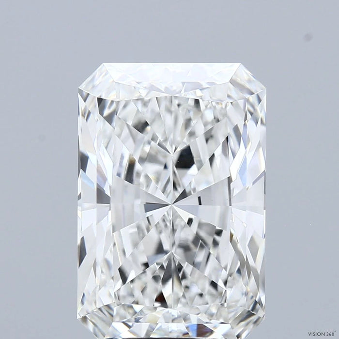 6.74 Carat Radiant Lab Grown Diamond, Excellent Polish, F Color, VVS2 Clarity