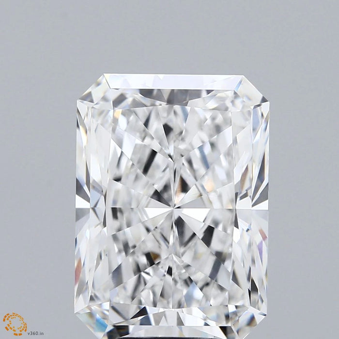 7.06 Carat Radiant Lab Grown Diamond, Excellent Polish, E Color, VVS1 Clarity
