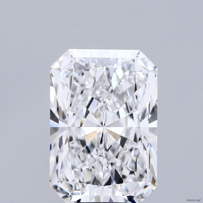 7.09 Carat Radiant Lab Grown Diamond, Excellent Polish, E Color, VVS2 Clarity