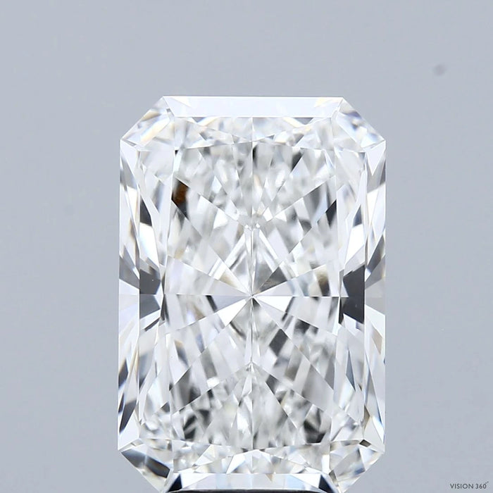 7.15 Carat Radiant Lab Grown Diamond, Excellent Polish, F Color, VVS2 Clarity