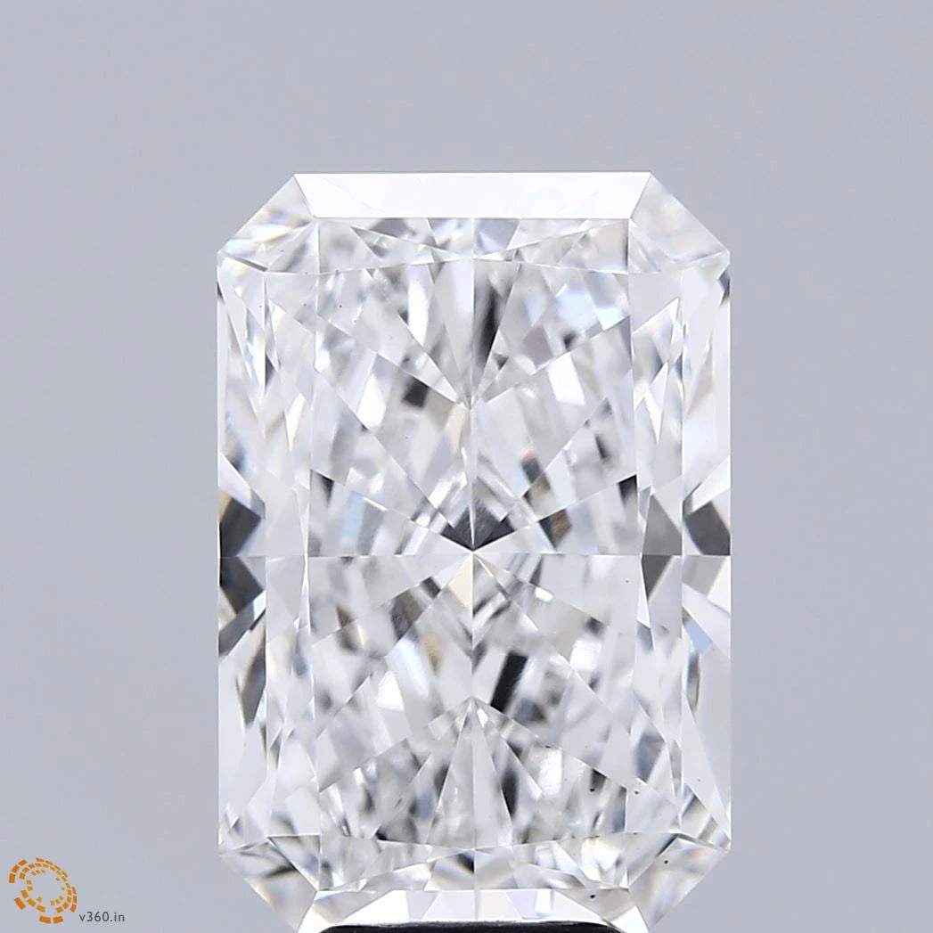 7.16 Carat Radiant Lab Grown Diamond, Excellent Polish, F Color, VS1 Clarity