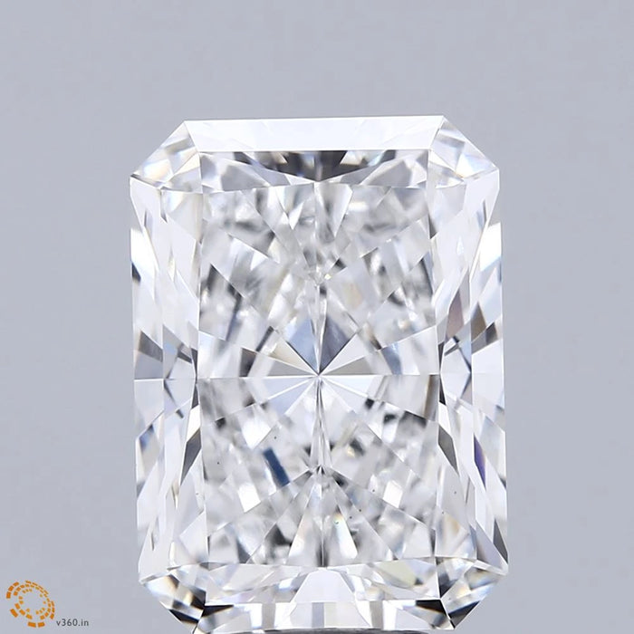 7.29 Carat Radiant Lab Grown Diamond, Excellent Polish, E Color, VS1 Clarity