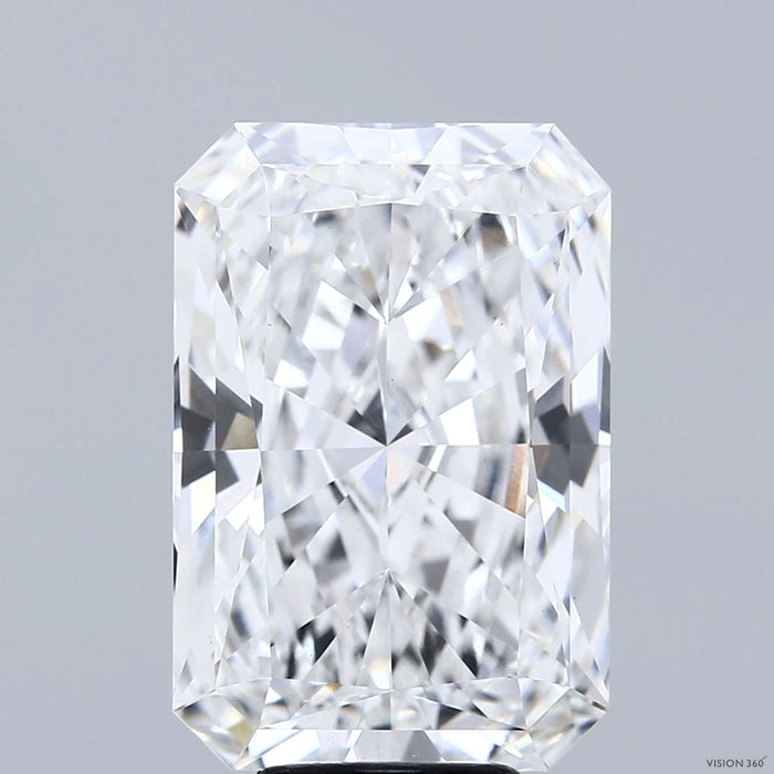 7.65 Carat Radiant Lab Grown Diamond, Excellent Polish, F Color, VS1 Clarity