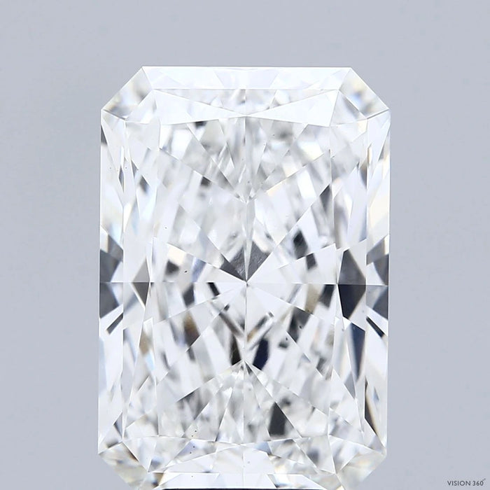 8.06 Carat Radiant Lab Grown Diamond, Excellent Polish, F Color, VS1 Clarity