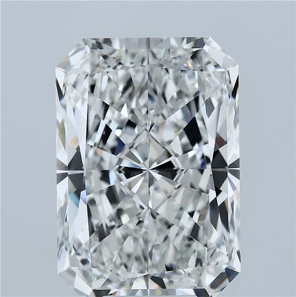 8.29 Carat Radiant Lab Grown Diamond, Excellent Polish, F Color, VVS2 Clarity