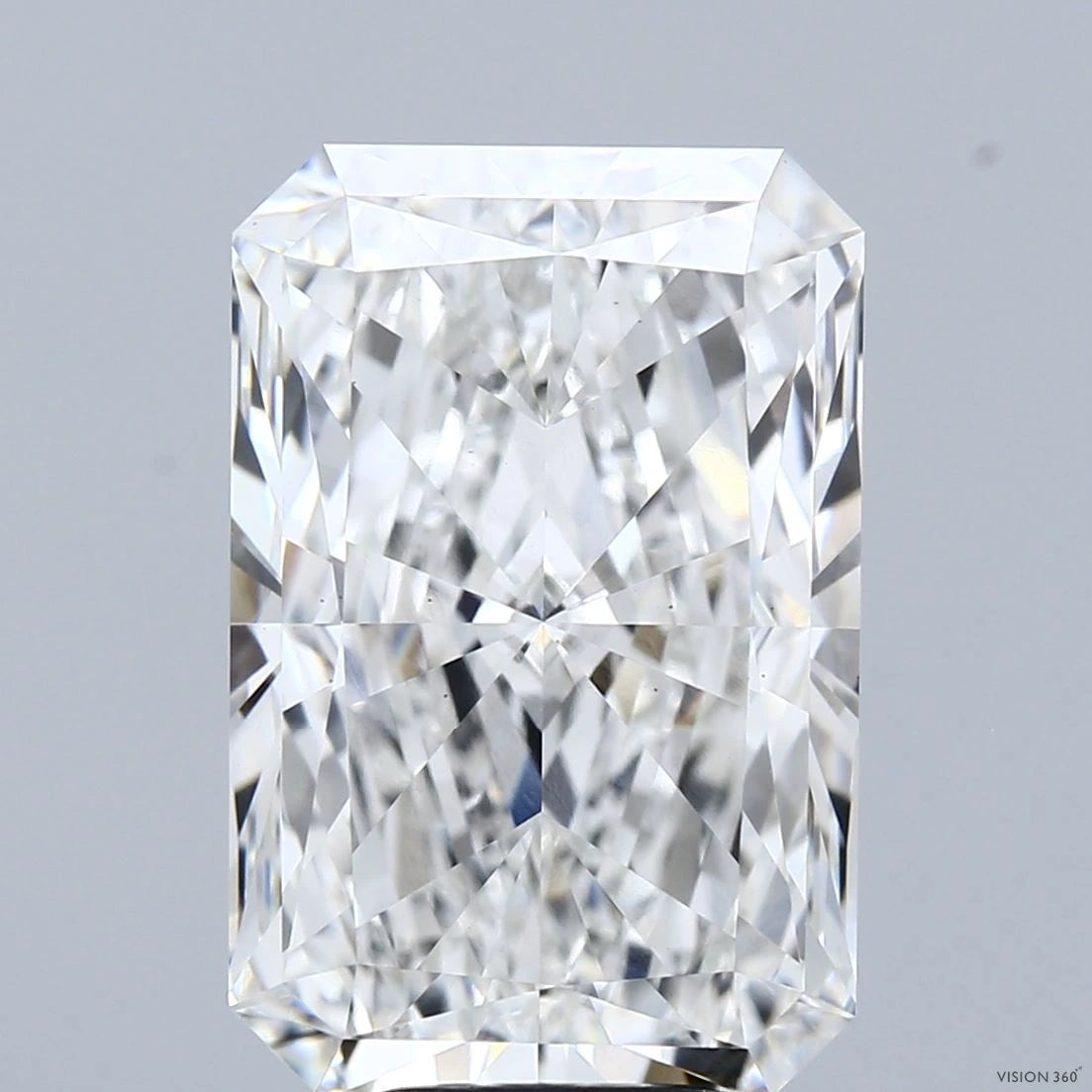 8.54 Carat Radiant Lab Grown Diamond, Excellent Polish, F Color, VS1 Clarity