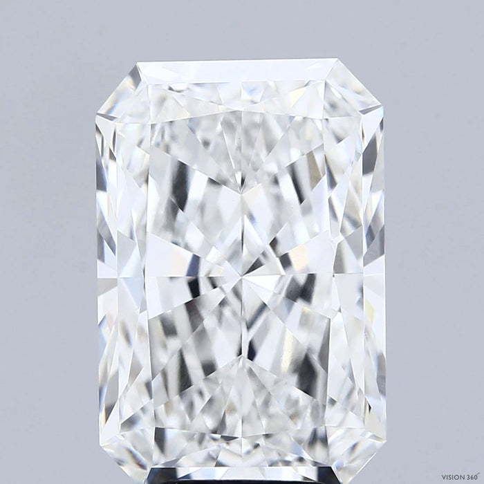 8.55 Carat Radiant Lab Grown Diamond, Excellent Polish, F Color, VVS2 Clarity