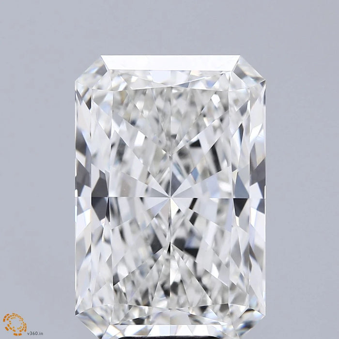 8.71 Carat Radiant Lab Grown Diamond, Excellent Polish, G Color, VVS2 Clarity
