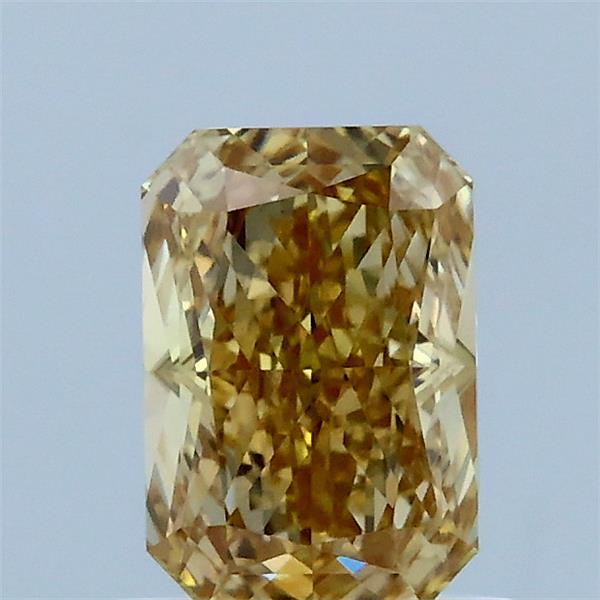 1.04 Carat Radiant Lab Grown Diamond, Fancy Intense Yellow Color, VS1 Clarity