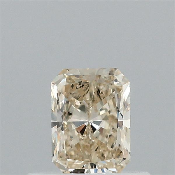 0.43 Carat Radiant Lab Grown Diamond, Fancy Light Yellow Color, VVS2 Clarity