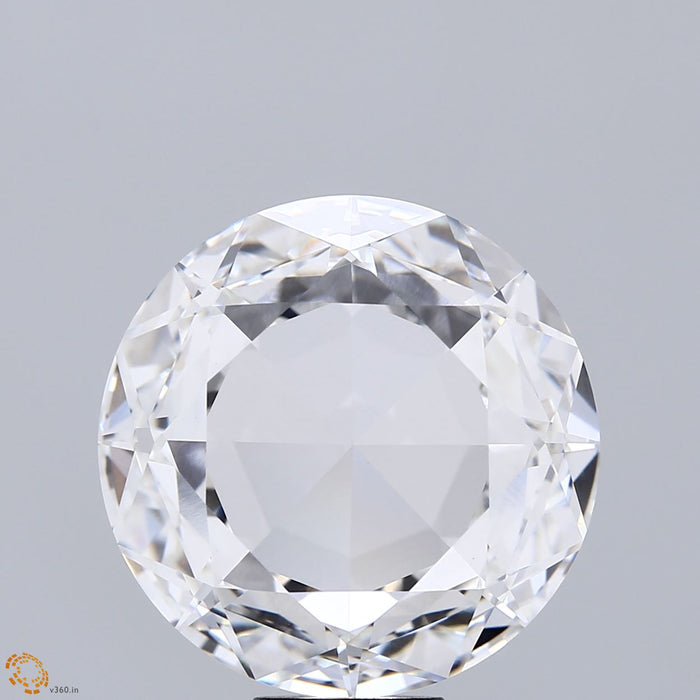 10.08 Carat Round Modified Lab Grown Diamond, Excellent Polish, F Color, VVS2 Clarity