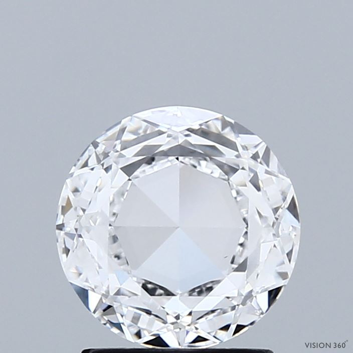 1.50 Carat Round Modified Lab Grown Diamond, Excellent Polish, D Color, VVS2 Clarity